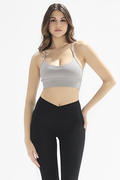 Comm-Ci حمالة صدر رياضية من القطن العضوي باللون الرمادي من صوفيا - حمالة صدر ...