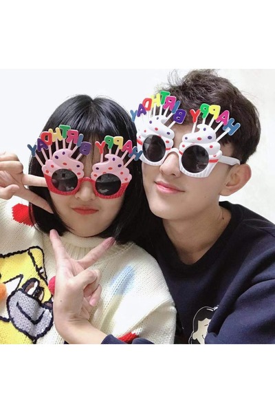 Bluoklight Happy birthday gözlük doğum günü party komik çocuk genç gözlüğü