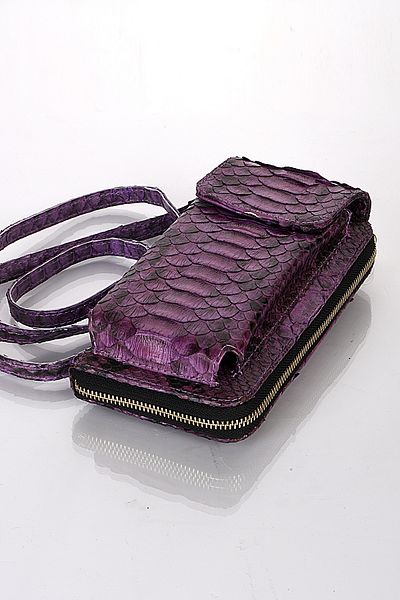 fubileather Suport pentru telefon și portofel din piele naturală cu mai multe compartimente