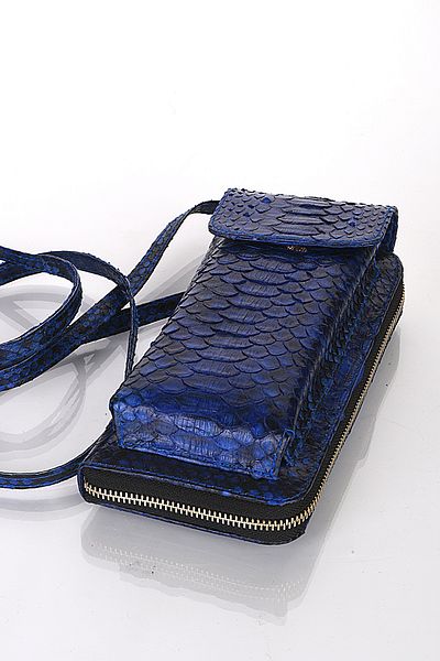 fubileather Suport pentru telefon și portofel din piele naturală cu mai multe compartimente