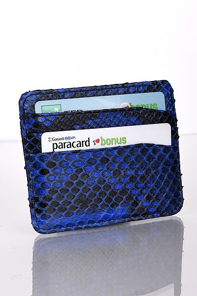 fubileather Γνήσια θήκη για κάρτες Unisex από δέρμα φιδιού