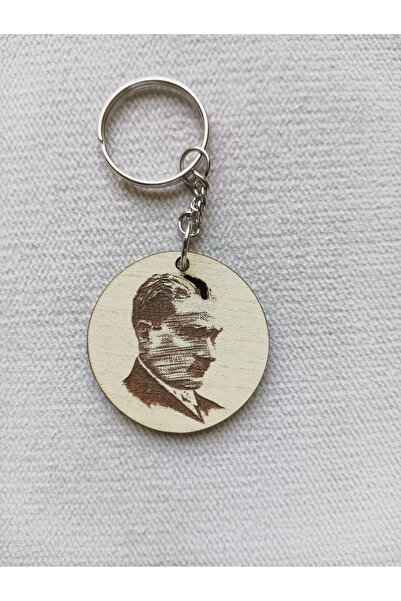 Şirin Lazer سلسلة مفاتيح منقوشة بالليزر من مصطفى كمال أتاتورك