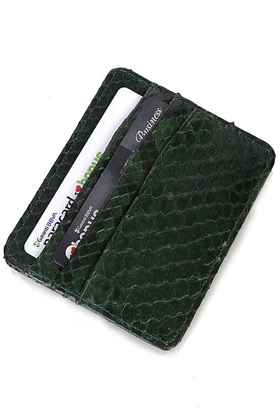 fubileather Γνήσια θήκη για κάρτες Unisex από δέρμα φιδιού