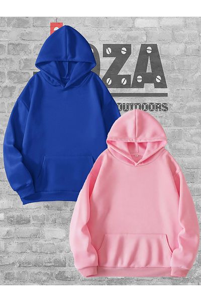 Joza Outdoors Γυναικείο Ανδρικό Unisex Unisex Unisex Lover Couple Συνδυασμός Σχεδιασμός Φούτερ με κουκούλα Σετ 2 τεμαχίων