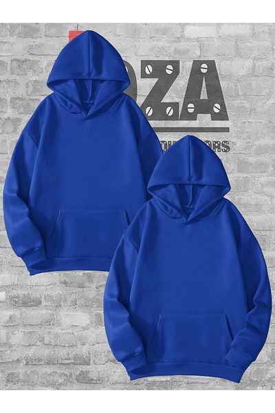 Joza Outdoors Femei Bărbați Unisex Neimprimat Cuplu Iubitor Combinație Design Hanorac cu glugă Set de 2