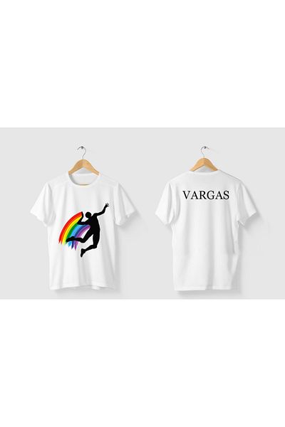 Pisa Art Λευκό μπλουζάκι βόλεϊ Melissa Vargas Special Design Oversize με λεπτομέρεια στην πλάτη