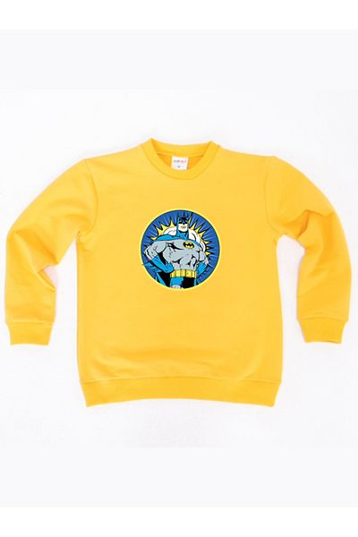Batman printed cotton fabric children's sweatshirt