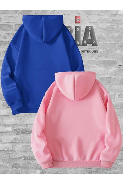 Jobia Outdoors Femei Bărbați Hello Kitty Spiderman Cuplu Iubitor Combinație Design Hanorac cu glugă Set de 2