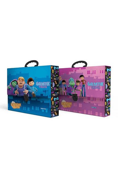 Gıpta Rafadan Tayfa Folder Bag with Handle - Purple