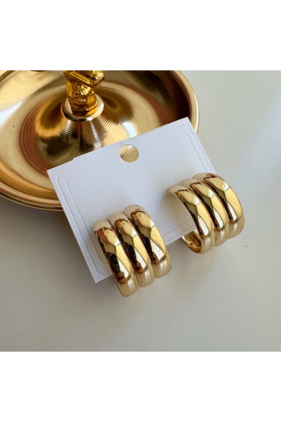 CHARMLUCKY Çelik Bombeli Küpe