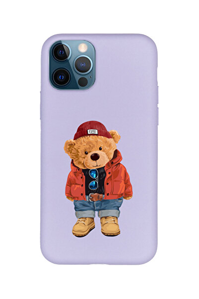 KaffCase حافظة هاتف آي فون 15 برو ماكس آي فون 15 برو ماكس مطبوع عليها دب تيدي...