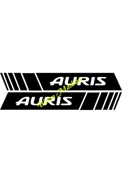 Birim Matbaa شريط مرآة الرؤية الخلفية Auris Auto Sticker - 21x3 سم، 2 قطعة