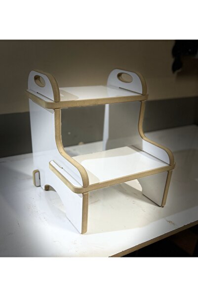 varje Ahşap Basamak Tabure Çocuk Banyo Wc Lavabo Merdiven Yükseltici Eğitici Kaymaz Montessori