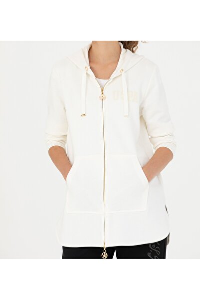 U.S. Polo Assn. Kadın ECRU SWEAT SHIRT KESİM Regular G082SZ082.000.1701202.VR019EKSPOR