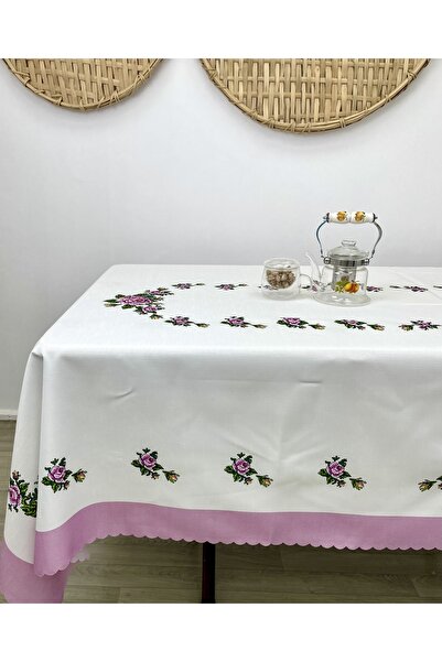 KURULAR RİZE BEZLERİ مفرش طاولة بدون رعاية بغرز متقاطعة - أرجواني