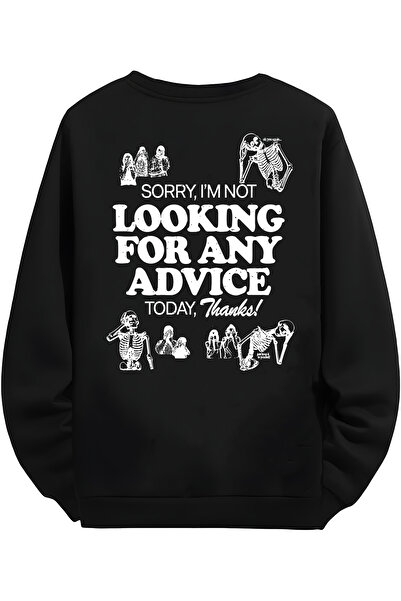 MAGORS I'm Not Looking For a Advice Designed Unisex White φούτερ