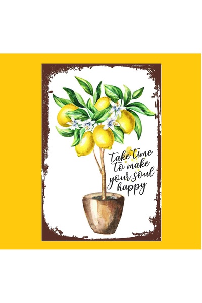 Minik Dükkan Ξύλινη Αφίσα: Αφιερώστε χρόνο για να κάνετε τους άνθρωπούς σας ν...