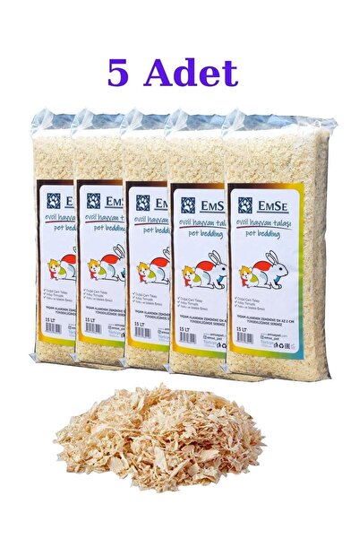 EMSE Tavşan Kemirgen Ginepig Hamster Talaşı 15 Lt X 5 Adet Kampanya