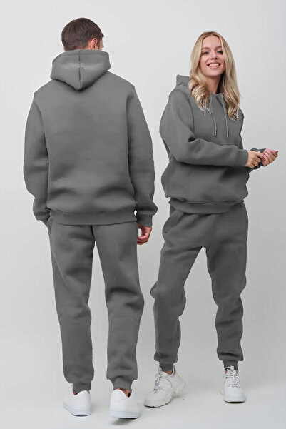 n 3 İplik Eşofman Sweatshirt 2 Takım Sevgili Kombini