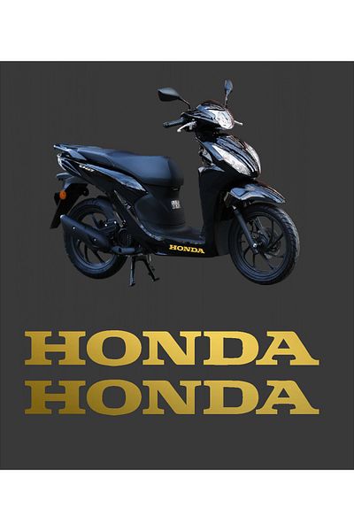 YAMANB Αυτοκόλλητο Honda Dio Marşpiyel Αυτοκόλλητο Honda 2 Τεμάχια 20cm