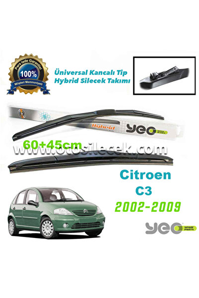 YEO CİTROEN C3 HYBRİD SİLECEK TAKIMI YEO 2002-2009