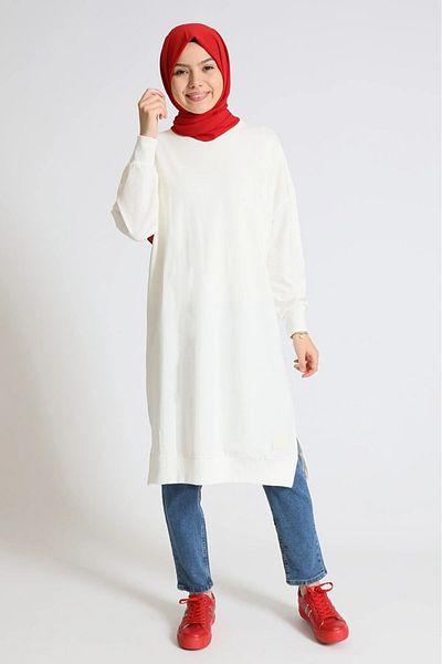 Soul 30645 Crew Neck 2 Thread Long Below Knee Tunic