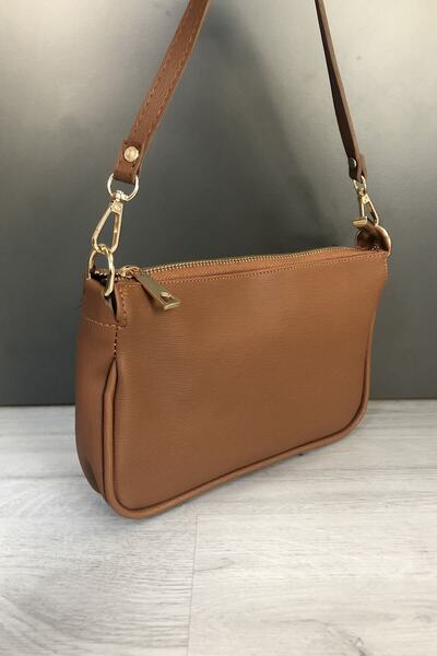 AGOÇANTA Tan ženska baguette torba za svakodnevnu upotrebu Torba