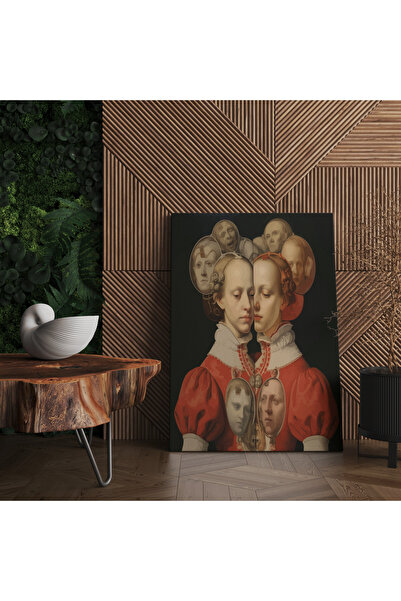 RUGSMODERN Kanvas Tablo Surreal Kadın Temalı