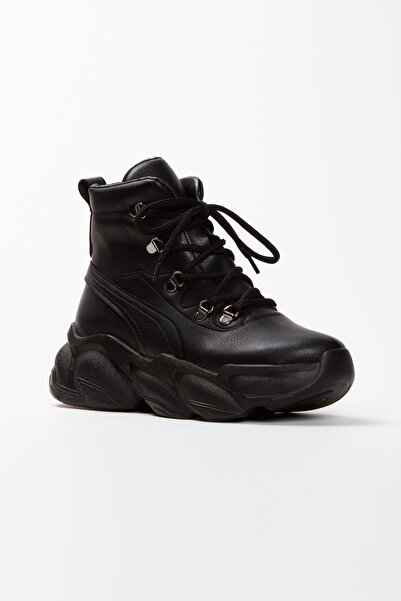 VANOLİA kadın siyah spor bot