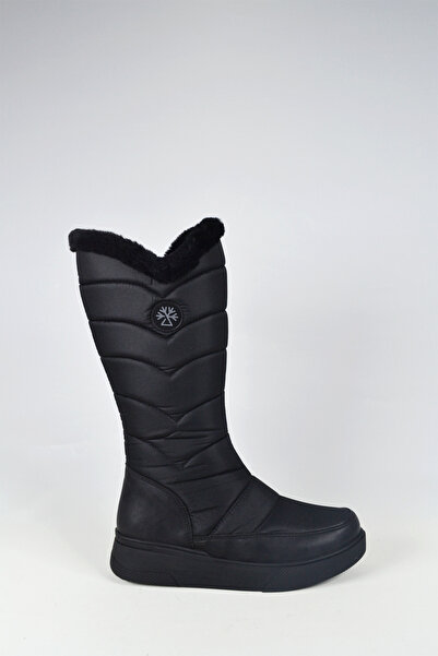 BUZFİX Fermuarlı Içi Kürklü Su Geçirmez Kadın Kar Botu