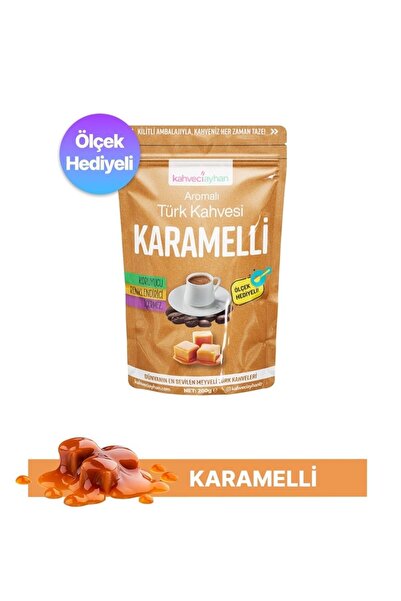 kahveciayhan 200g Karamelli Aromalı Türk Kahvesi - Sütlü