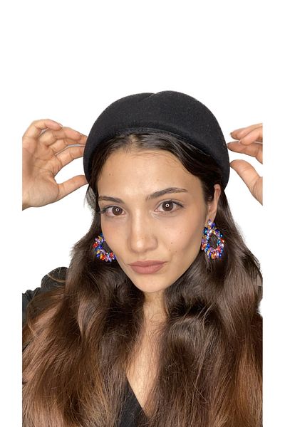 laviyonsa French Classic felt luxury Stewardess hat
