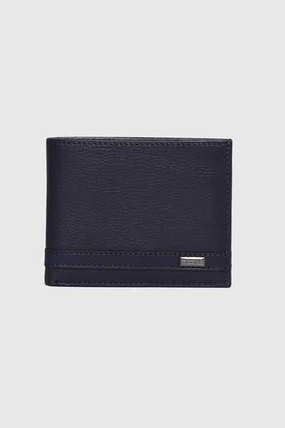 Grande 708 Genuine Leather Men's Wallet Navy Blue