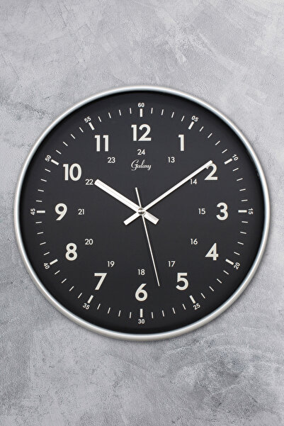 EMORES 30 Cm Gerçek Cam Sessiz Mekanizma Duvar Saati