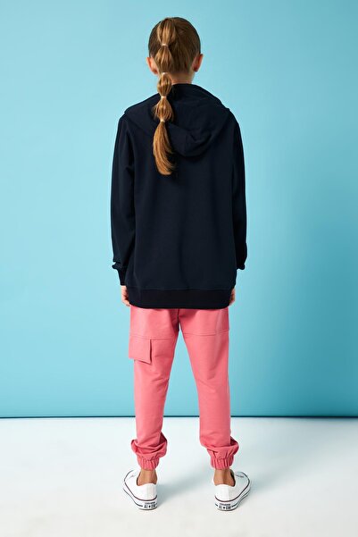 Perendi Каліфорнія Друк Детальний Капюшон Дівчачий Світшот Синій