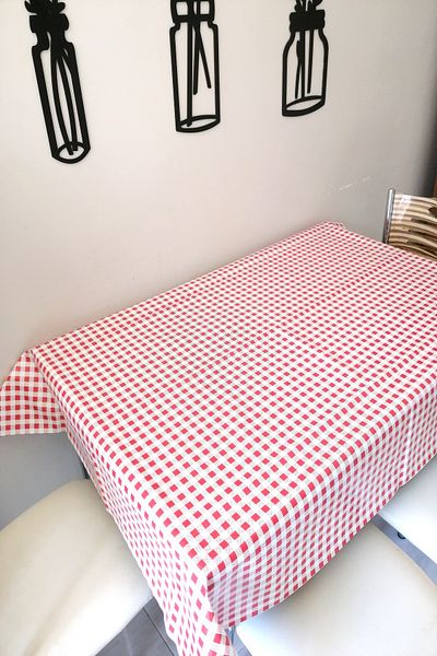 ELEGANCEV Lined Oilcloth Tablecloth - Square Round Rectangular