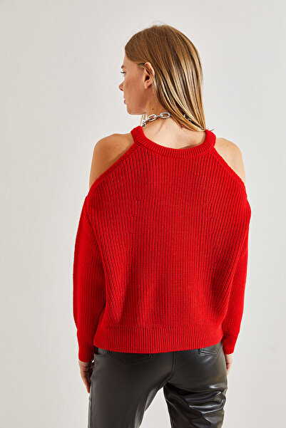 Bianco Lucci Women's Off-the-Shoulder Knitwear Sweater