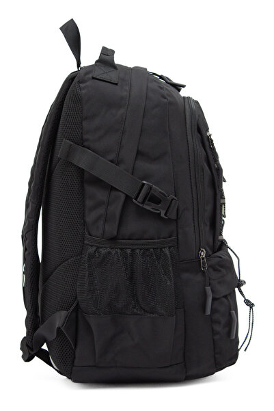 KAFF Young 51534 Black Black Unisex Multi-Pocket Water Resistant Backpack