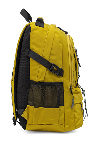 KAFF Young 51534 Yellow Yellow Unisex Multi-Pocket Water Resistant Backpack