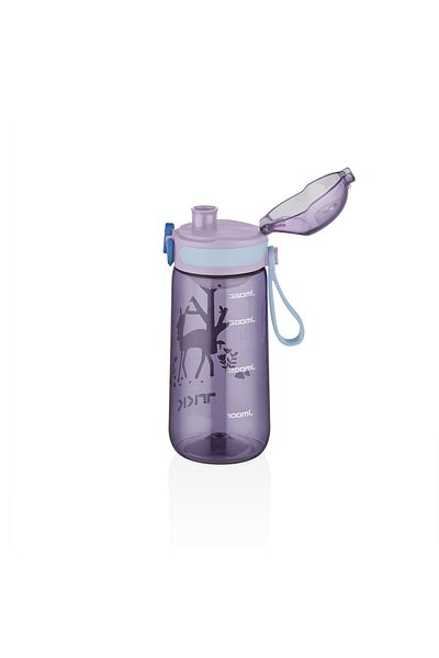 Vagonlife TKK 400ml Children's Water Bottle with Strawless Carrying Strap and Strainer