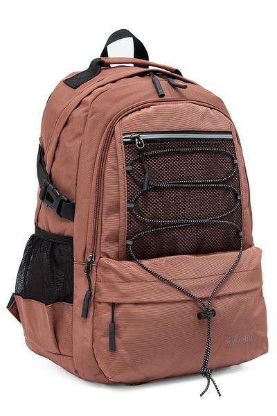 KAFF Young 51534 Pink Pink Unisex Multi-Pocket Water Resistant Backpack