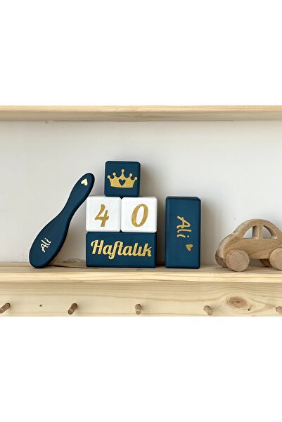 mogokids İSİMLİ ANNE BEBEK ANI KÜPÜ SETİ GOLD YAZILI