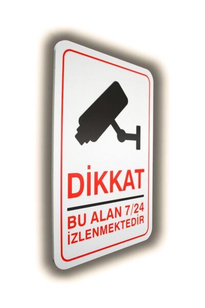 PASS PANO PVC UYARICI LEVHA GİZLİ KAMERA  16*24 CM