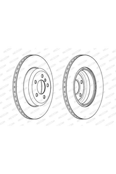 FERODO FREN DISKI ARKA M SPOR BMW F30 F32 F36 F36 F80-FERODO DDF2480C