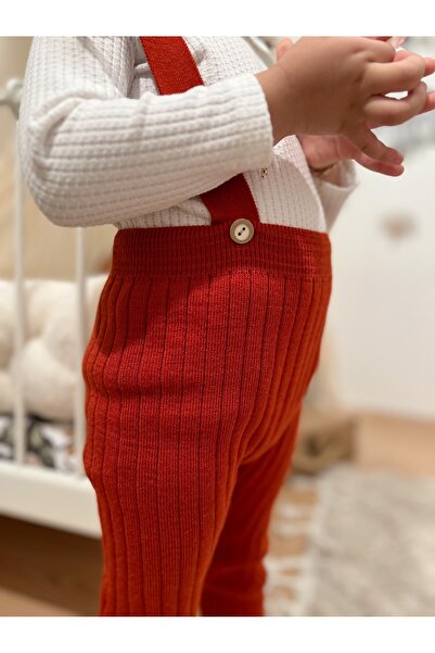 gogo bici Strap Adjustable Knitwear Leggings Salopet Jumpsuit Baby Kids