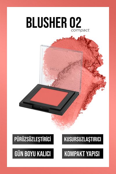 New Well Powder Blusher 02 (powder Blush)