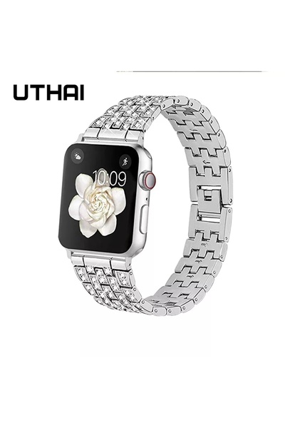 GREGOSS Apple Watch Band Uyumlu 42/44/45/49 Mm, Iwatch Seri 10 46mm/ Elmas Pa...