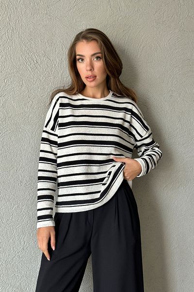 Seda Yalçın Atelier Pulover de tricot Zr cu dungi negre