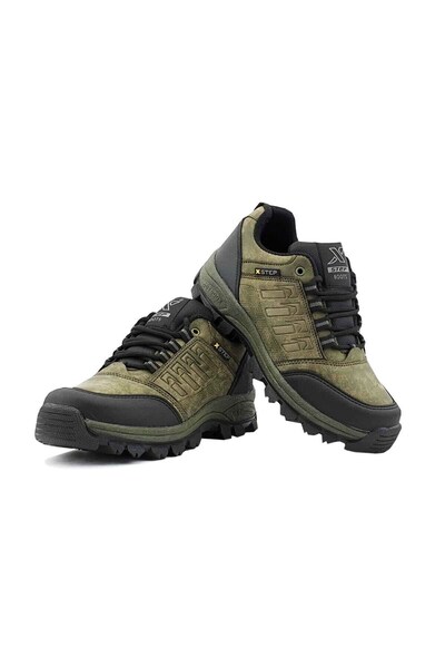 TARZPARK Haki Soğuğa Dayanıklı Kışlık Trekking Ayakkabı Kısa Bot