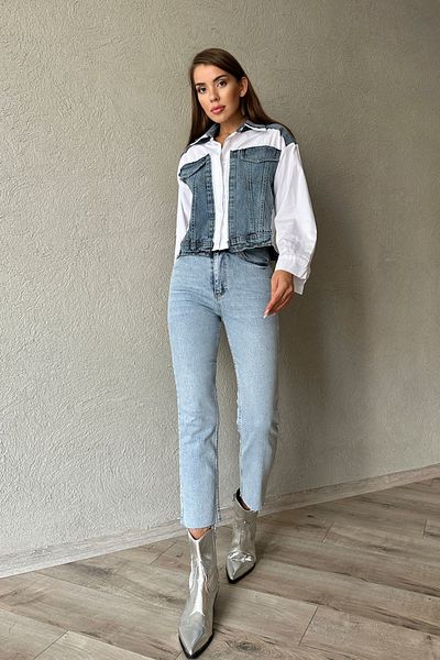 Seda Yalçın Atelier Poplin Garnished Denim Jacket